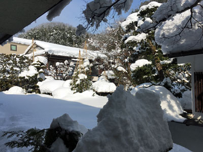 2月8日の中庭風景 城崎温泉 ときわ別館 公式サイト