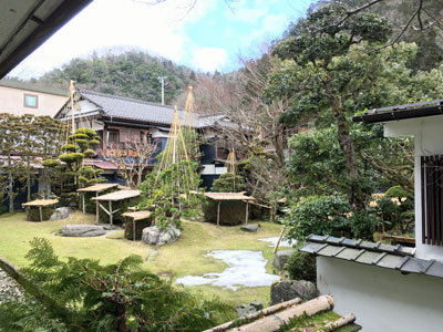 3月6日の中庭風景 城崎温泉 ときわ別館 公式サイト